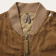 Stetson Women Embroidered Velvet Bomber Jacket