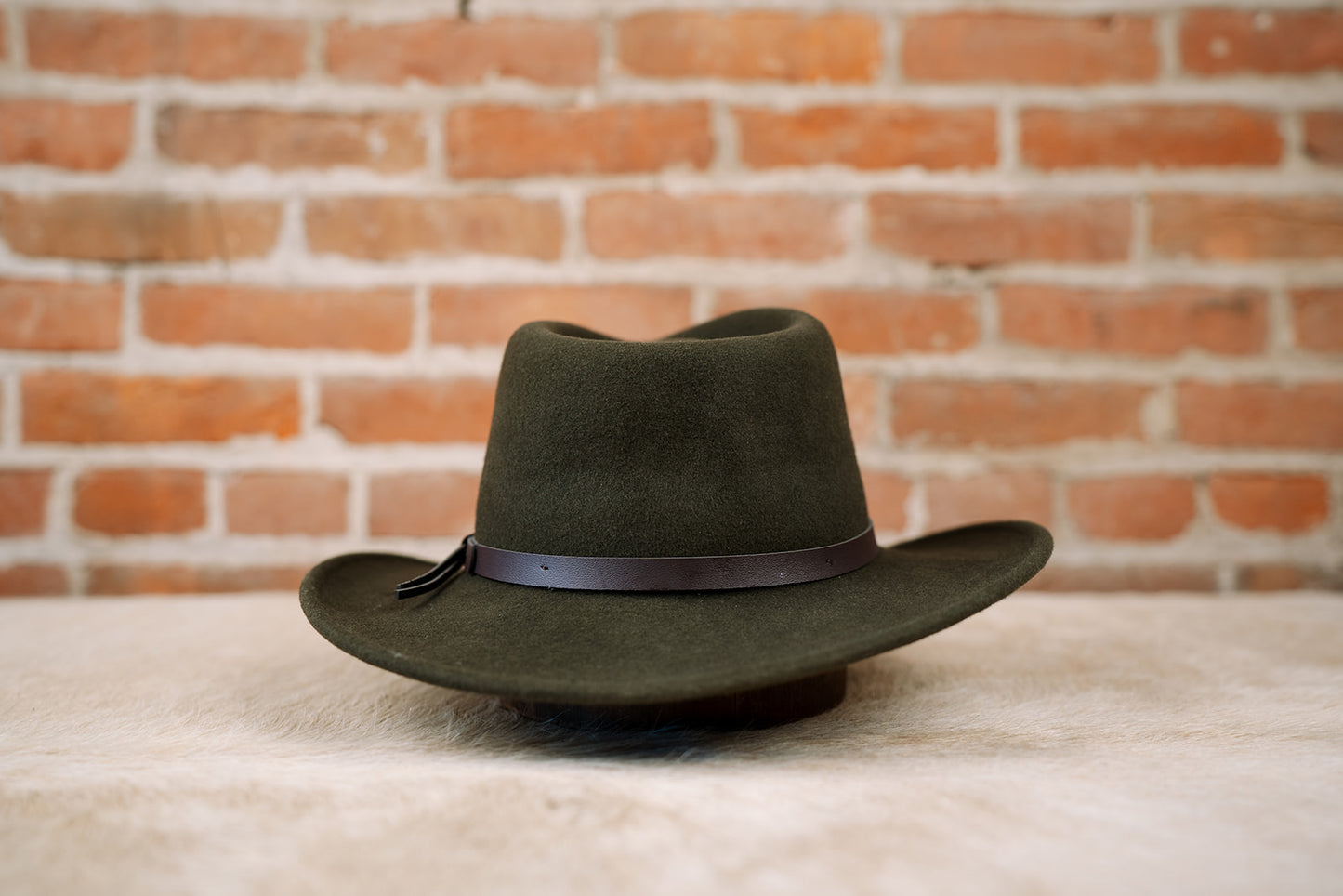 Pathfinder | Olive Wool Felt Outback Hat