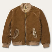 Stetson Women Embroidered Velvet Bomber Jacket
