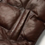 Stetson Men's-Quilted Leather vest