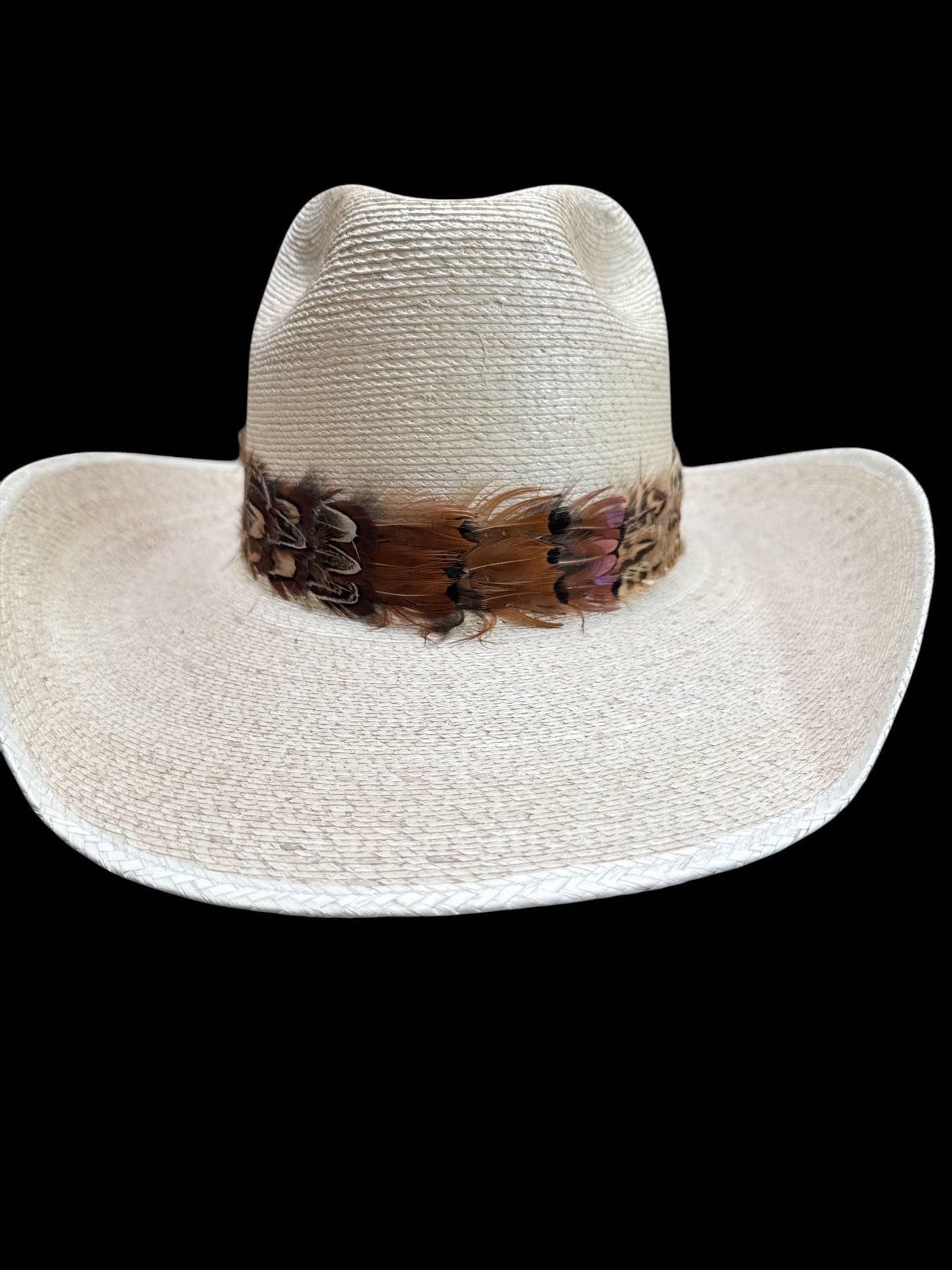 Thin Feather hat band with strap