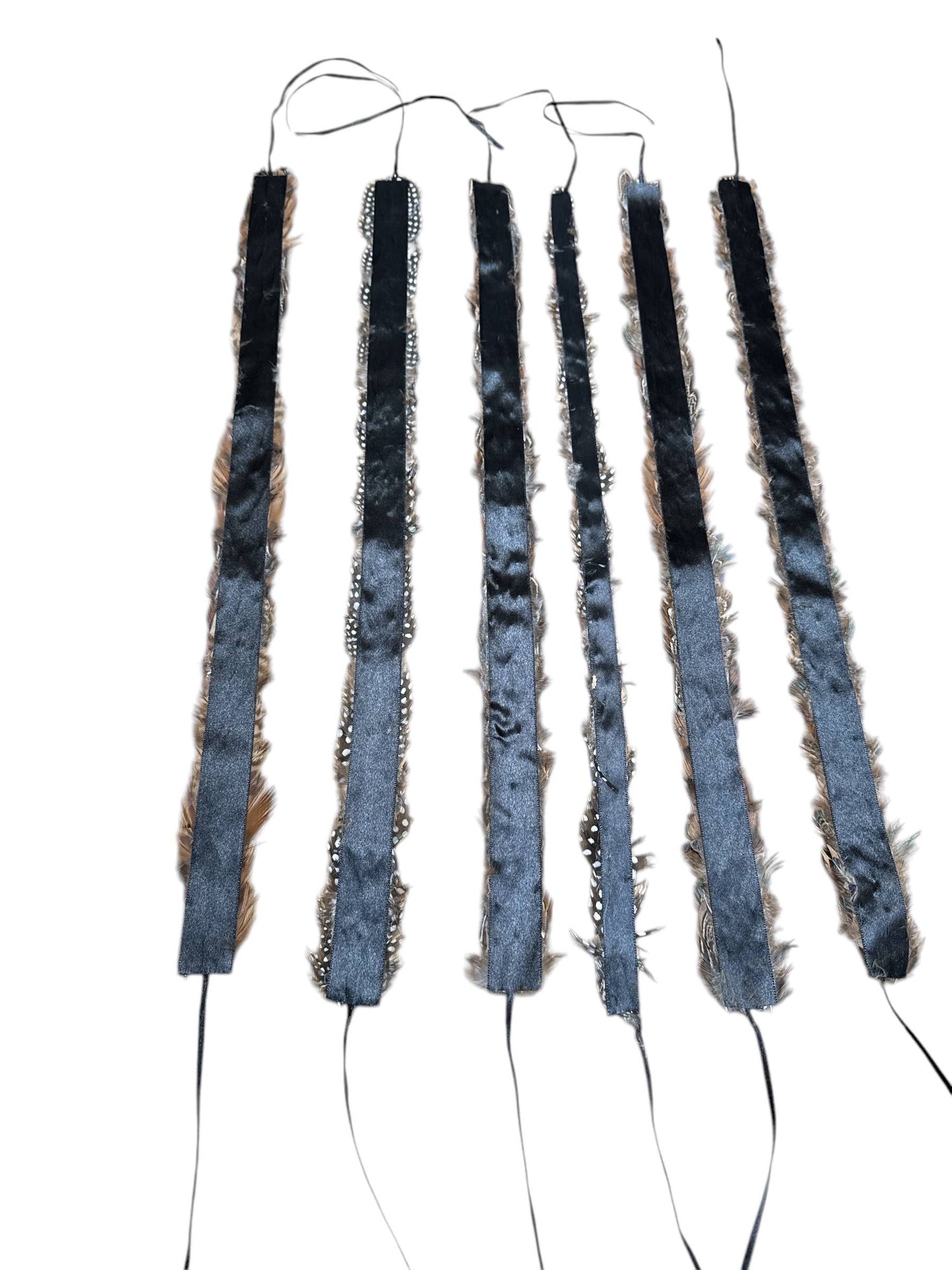 Thin Feather hat band with strap