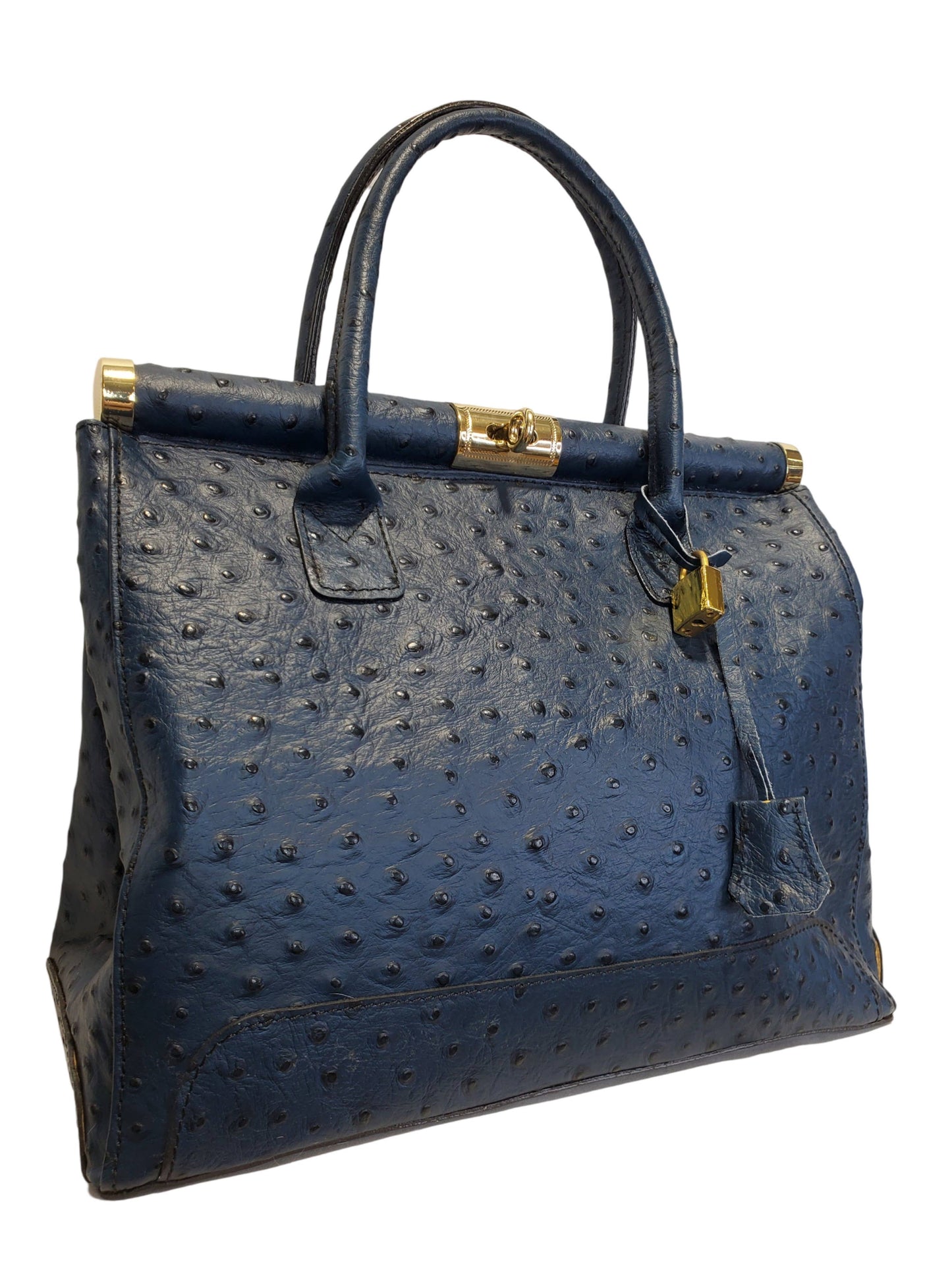 Marinella Medium Handbag: Ostrich White
