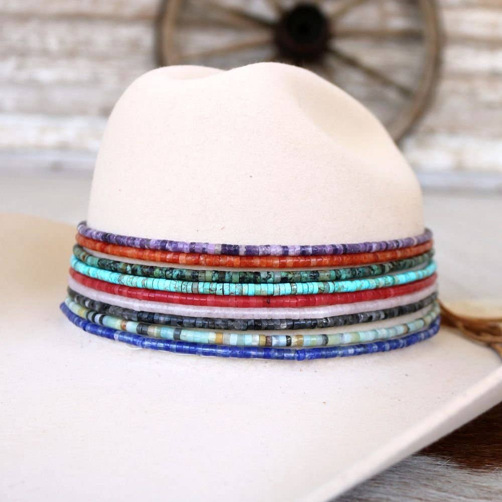 Amazonite Stone Beaded Hat Band