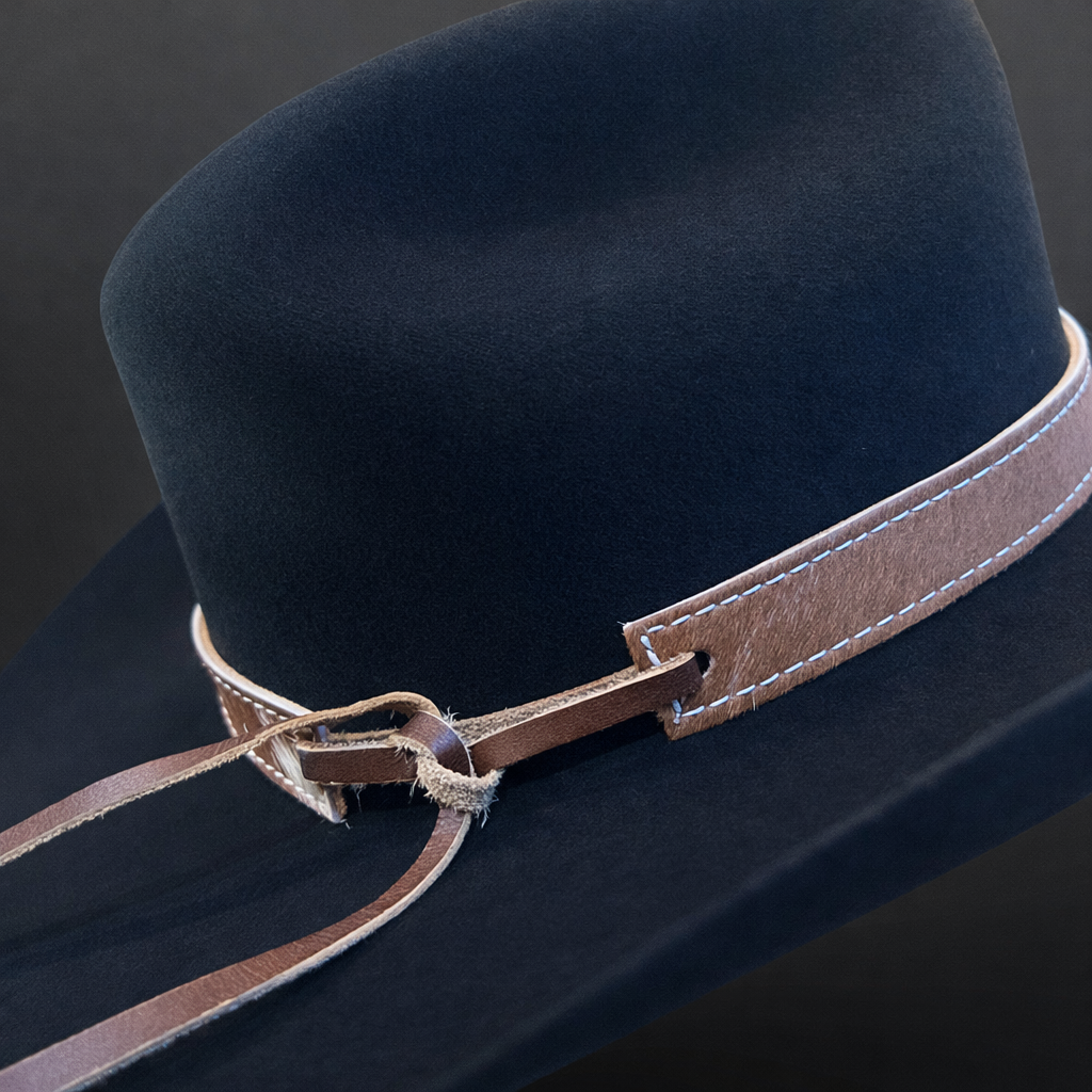 Western Cowhide Bow Hat Band