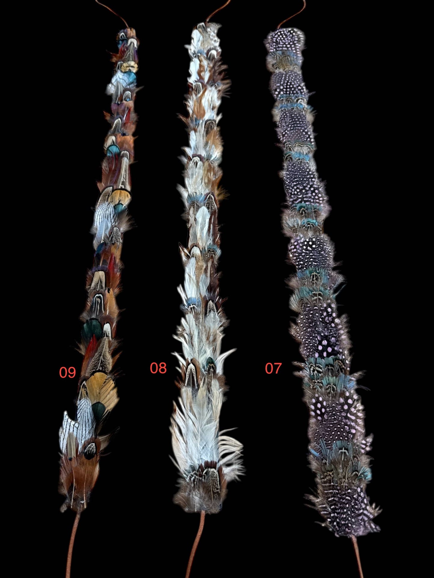 Thin Feather hat band with strap