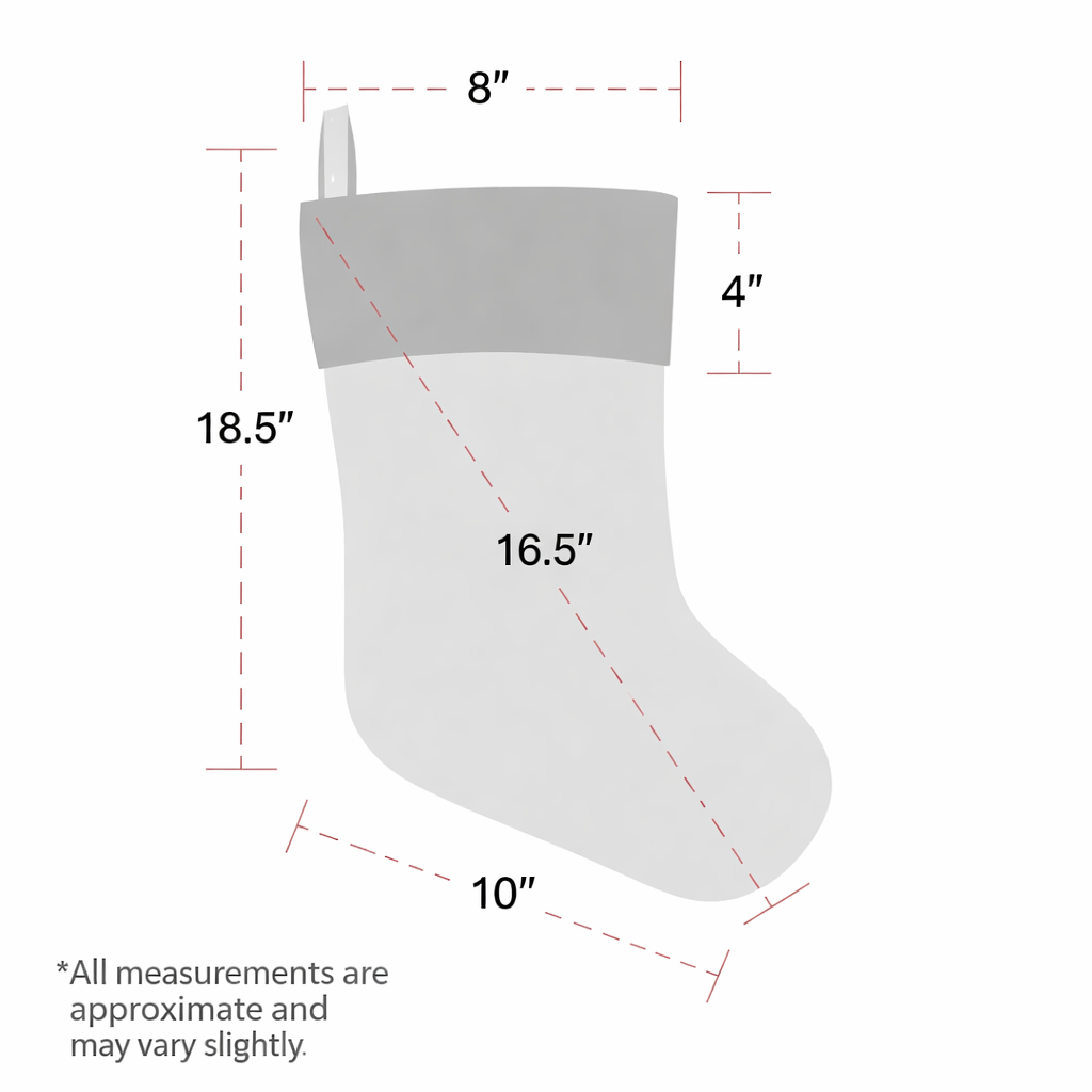 Set of 2 Cowhide Christmas Stockings – Genuine Leather