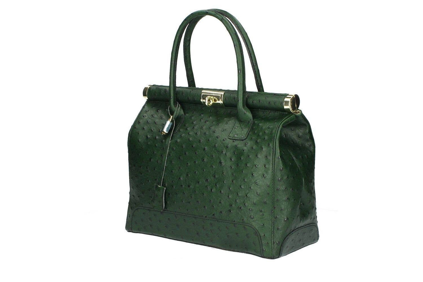 Marinella Medium Handbag: Ostrich White