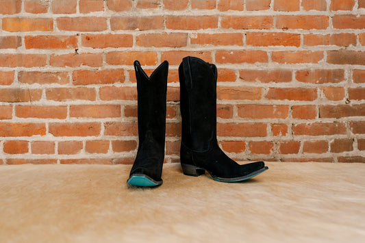 Emma Jane Boot - Black Suede