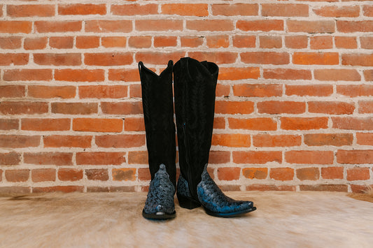 Old Gringo - Mayra Grey and Black Ostrich