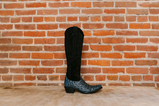 Old Gringo - Mayra Grey and Black Ostrich