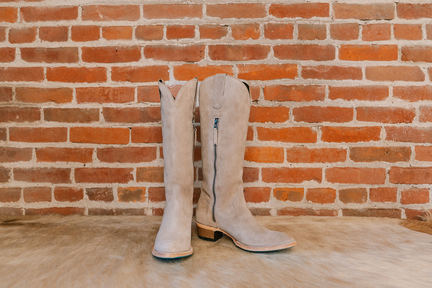 Plain Jane Boot - Latte Suede