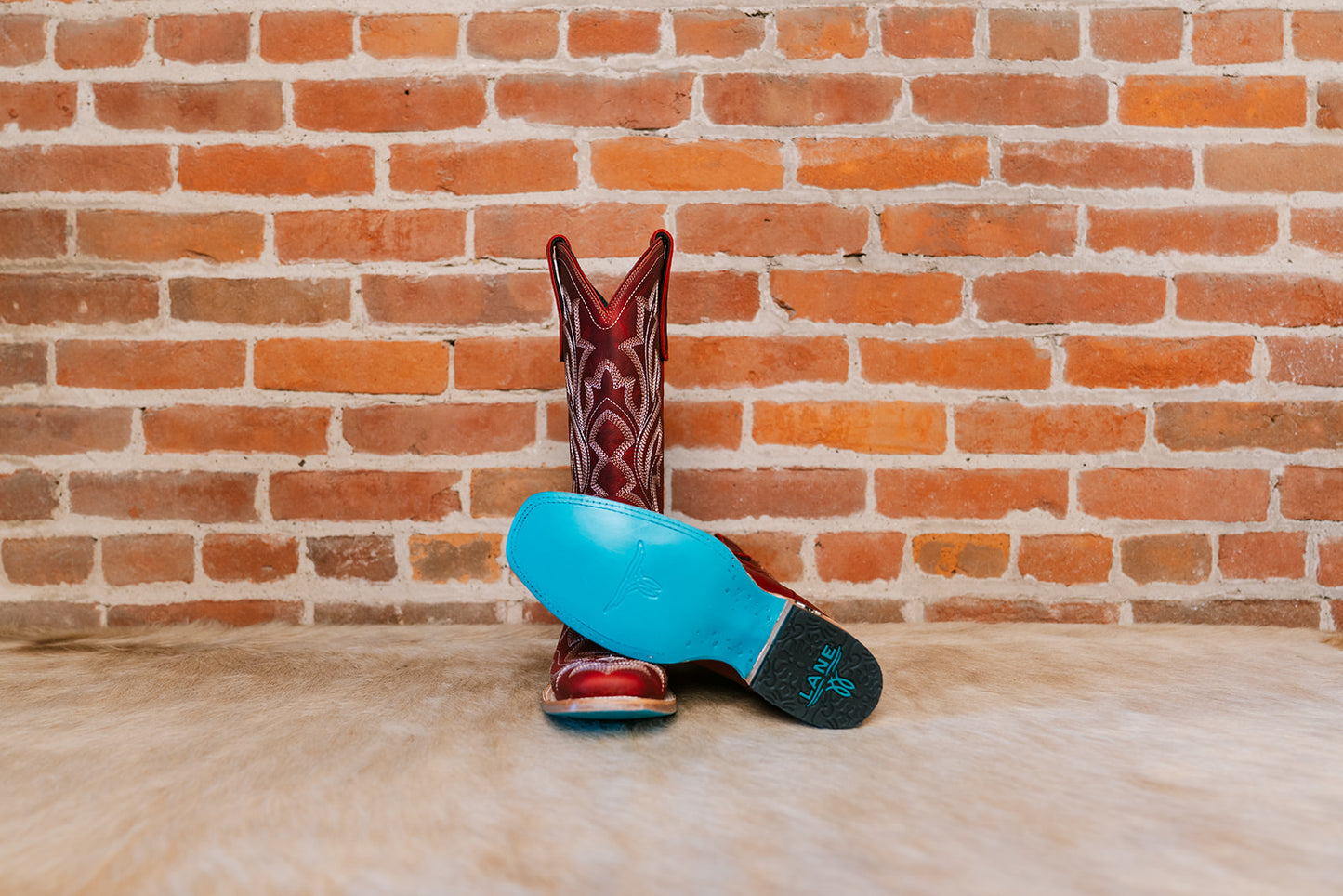 Saratoga Square Toe Boot - Ruby Red