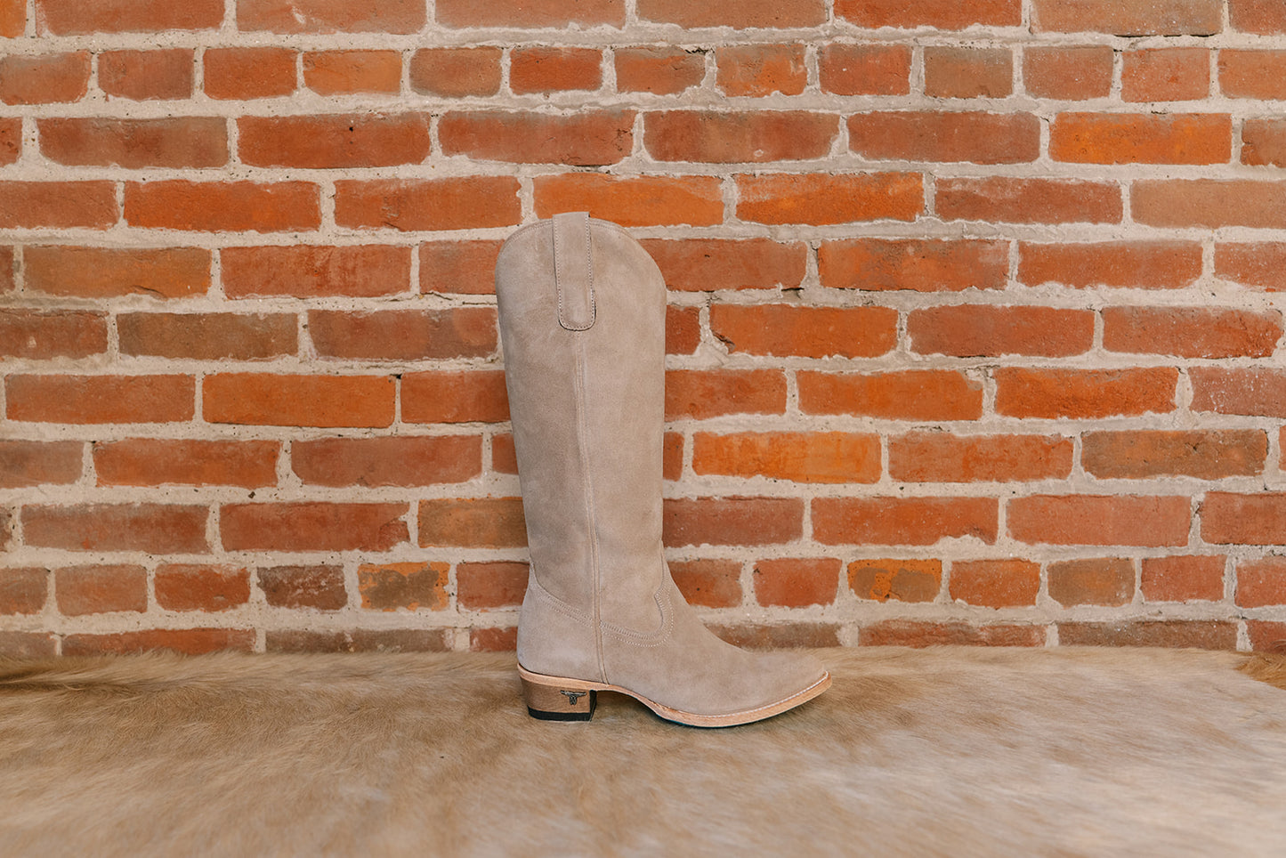 Plain Jane Boot - Latte Suede
