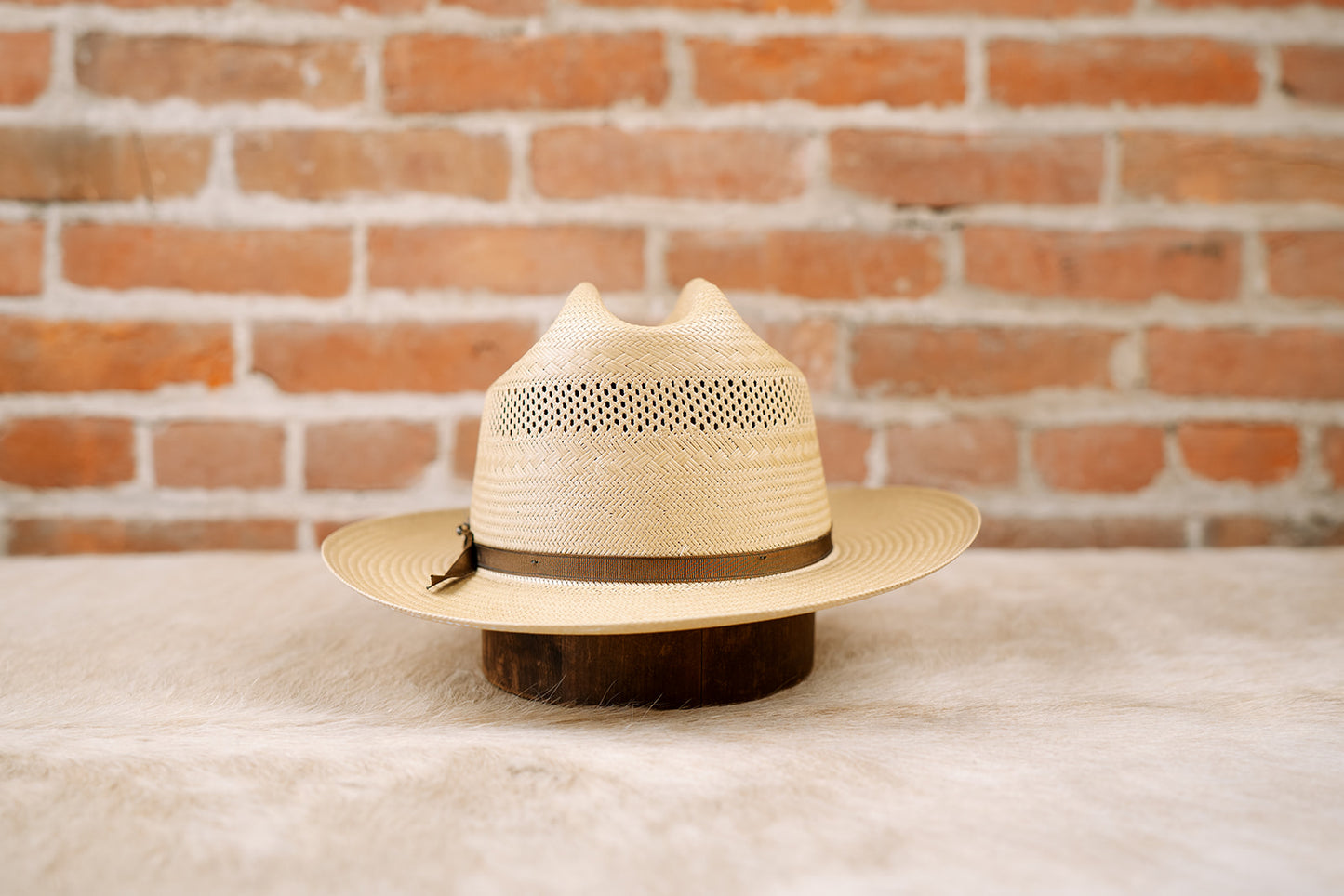 Open Road 10X Straw Cowboy Hat-Vented