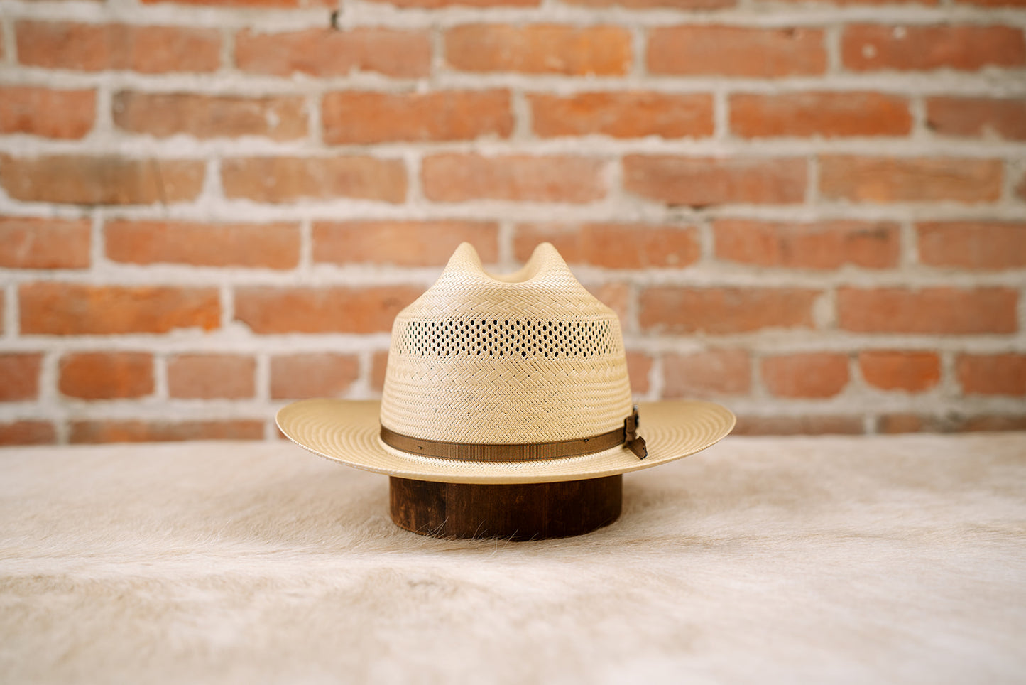 Open Road 10X Straw Cowboy Hat-Vented
