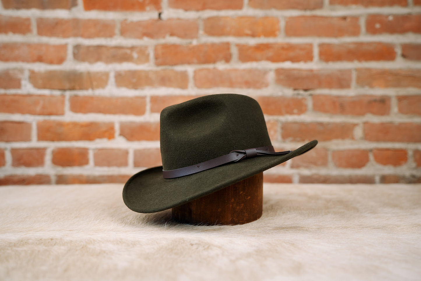Pathfinder | Olive Wool Felt Outback Hat