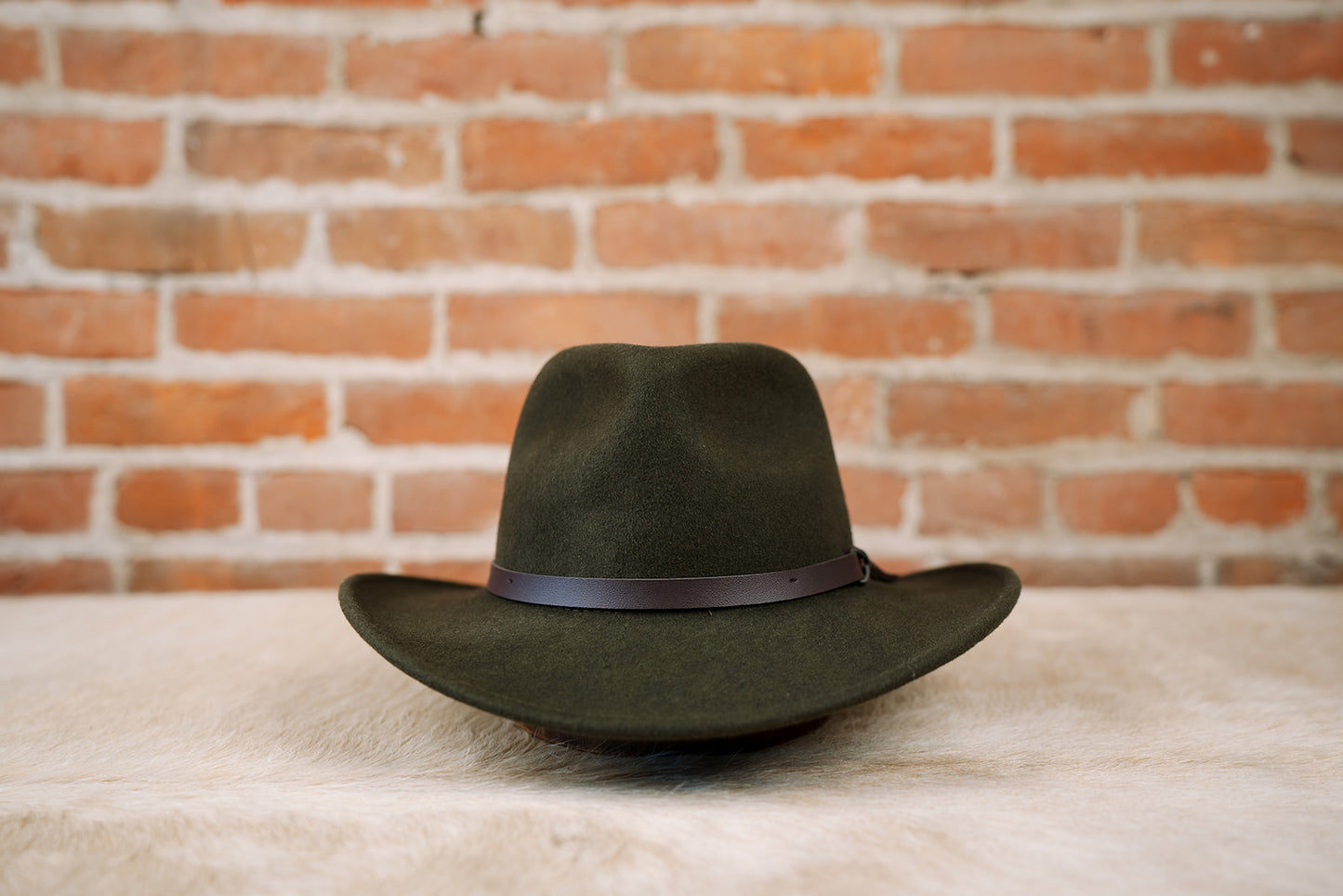 Pathfinder | Olive Wool Felt Outback Hat