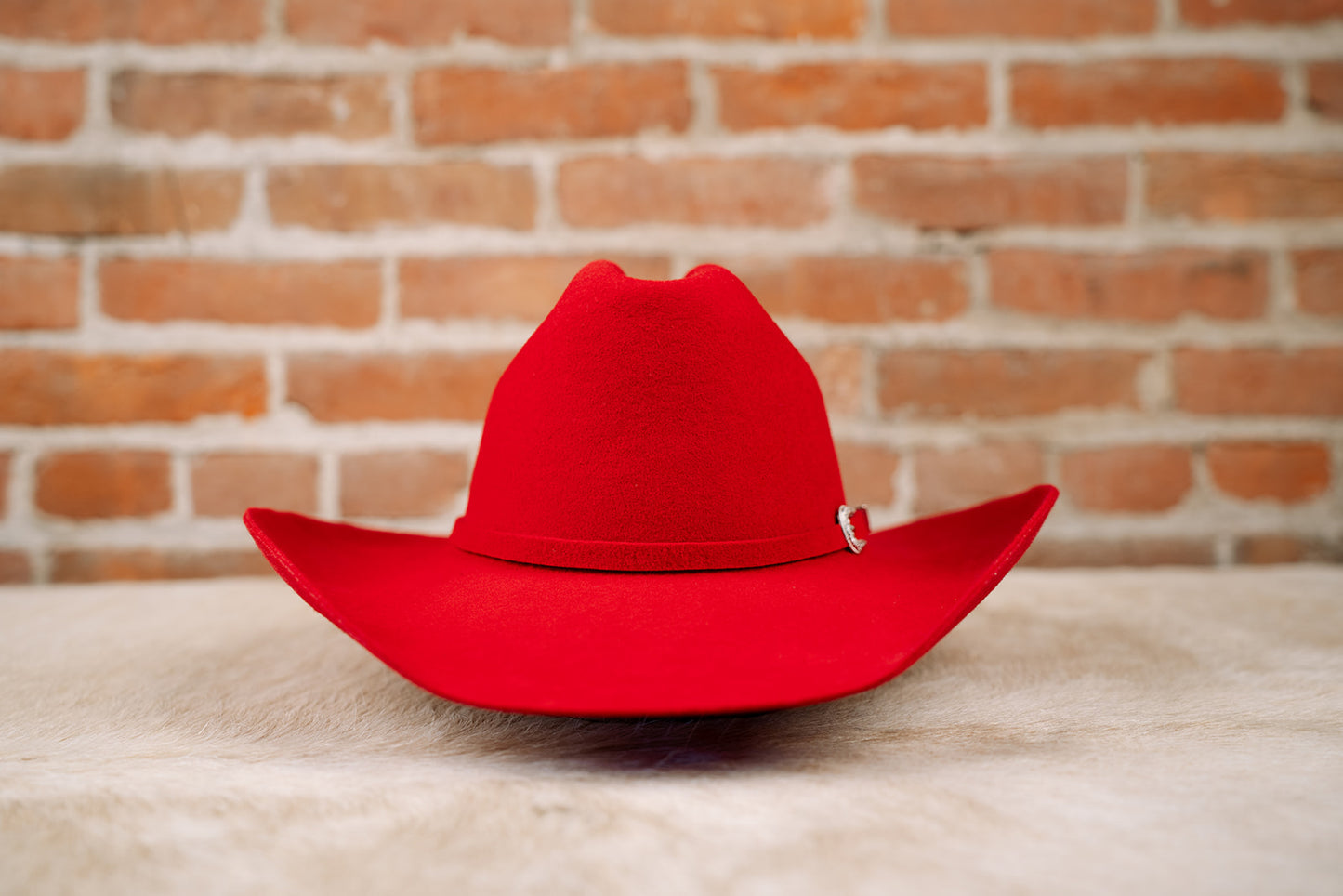 Cattleman | Hat with Western Hat Band - Red