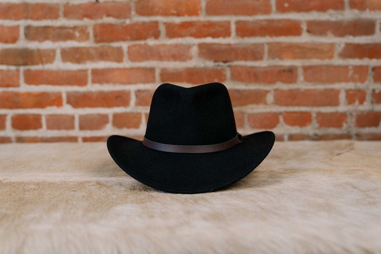 Pathfinder | Black Wool Felt Outback Hat