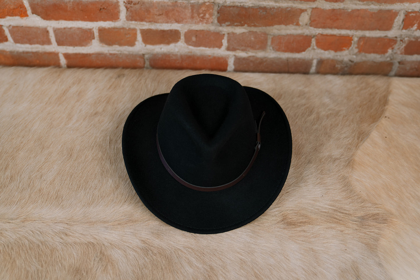 Pathfinder | Black Wool Felt Outback Hat