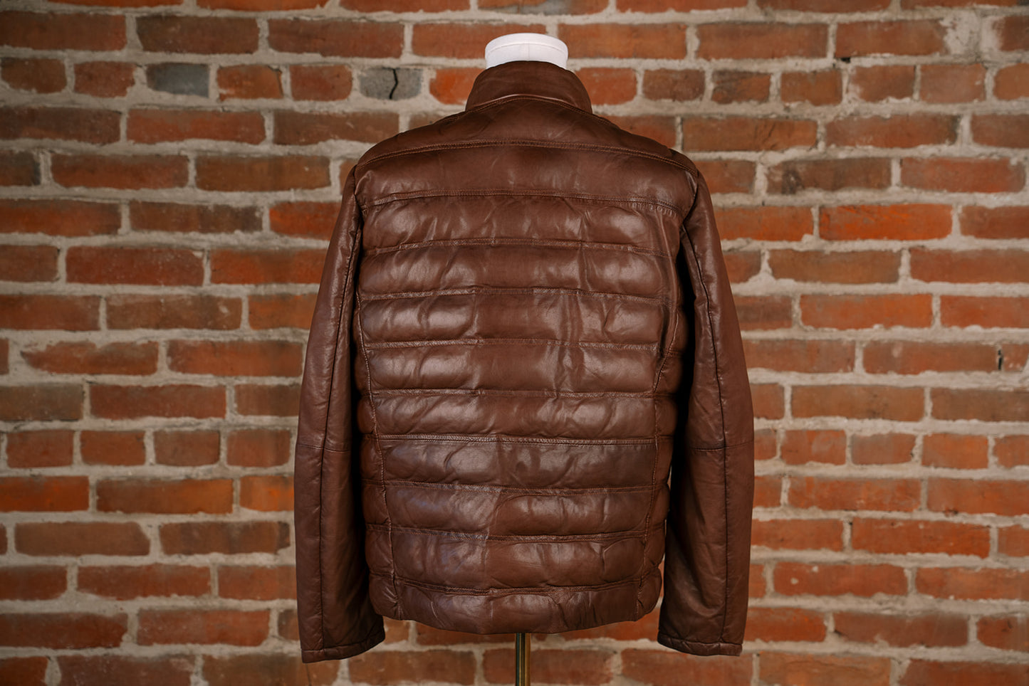 Stetson Men's Jacket-Collection Leather Puffer