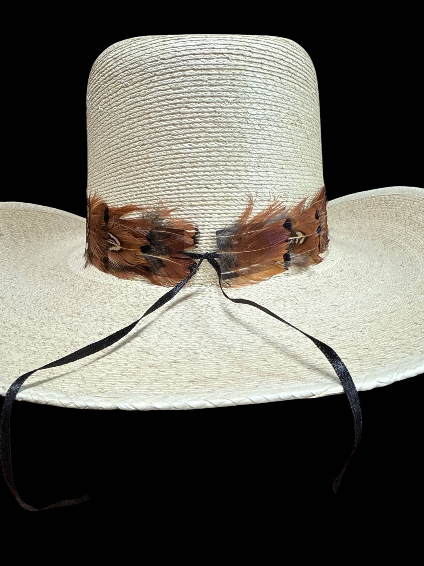 Thin Feather hat band with strap