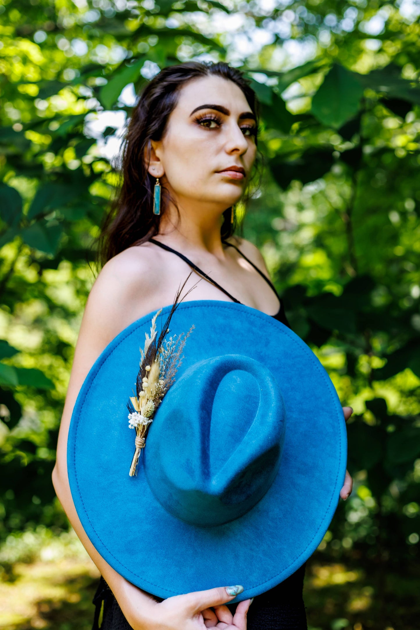 Florals and Feathers Hat pins - Neutrals/Earth tones only