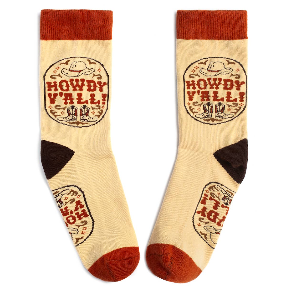 Howdy Y'all Country Western Socks Unisex for Men and Women