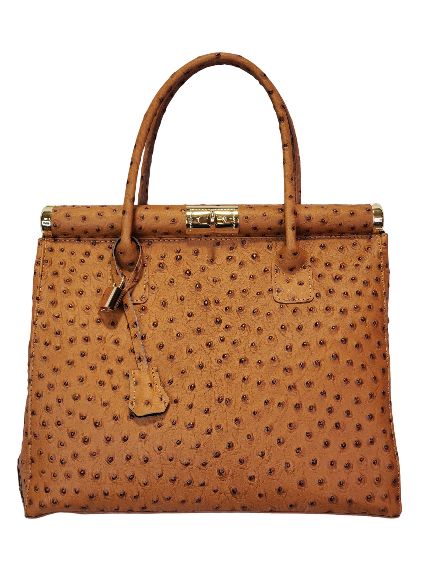 Marinella Medium Handbag: Ostrich White