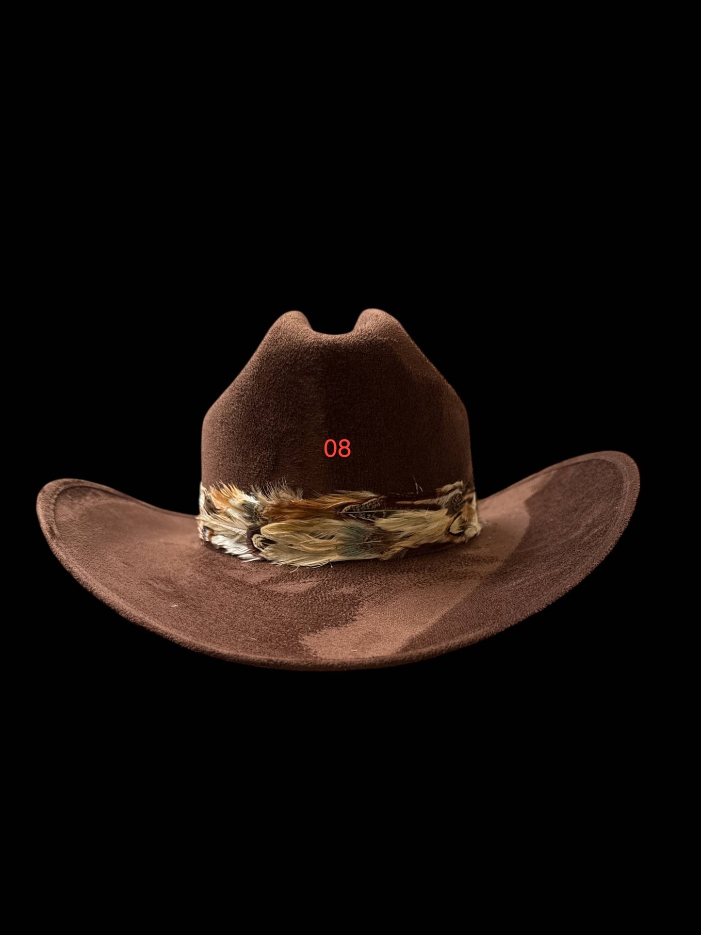 Thin Feather hat band with strap