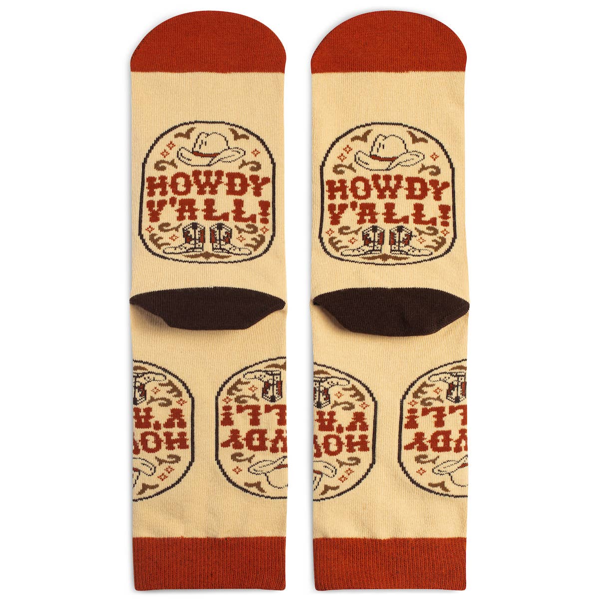 Howdy Y'all Country Western Socks Unisex for Men and Women